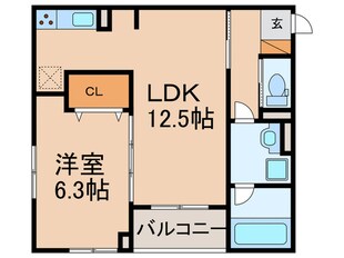 メゾン・ド・ボヌールの物件間取画像